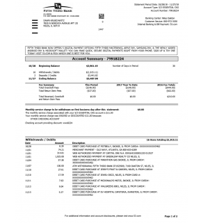 Statement, Fifth Third